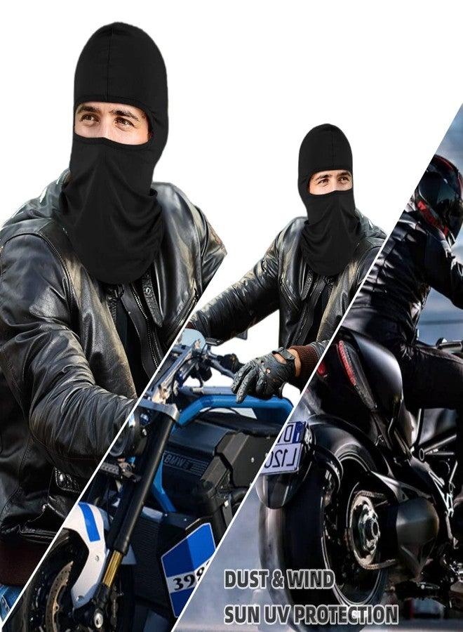 AZORINA Balaclava Face Masks Ski Mask: 6 Pack Full Face Cover Motorcycle Outdoor Protector Scarf Pooh Shiesty Mask for Men Women Black - Image 2